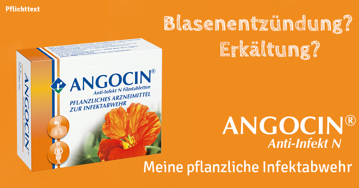ANGOCIN® AntiInfekt N bei Erkältung und Blasenentzündung Angocin®