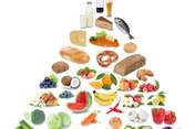 Lebensmittelpyramide Mit einer gesunden Ernährung kann man das Immunsystem stärken und einer Erkältung vorbeugen.