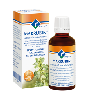 MARRUBIN® Andorn-Bronchialtropfen ist ein pflanzliches Arzneimittel mit dem Wirkstoff Marrubiin aus dem Andorn. Es wird als Schleimlöser bei Erkältungshusten eingesetzt.